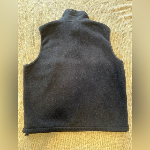 Eddie Bauer Men’s Vest Fleece Black Polartec Vintage Zip Jacket Fall Coat Medium - Picture 7 of 8
